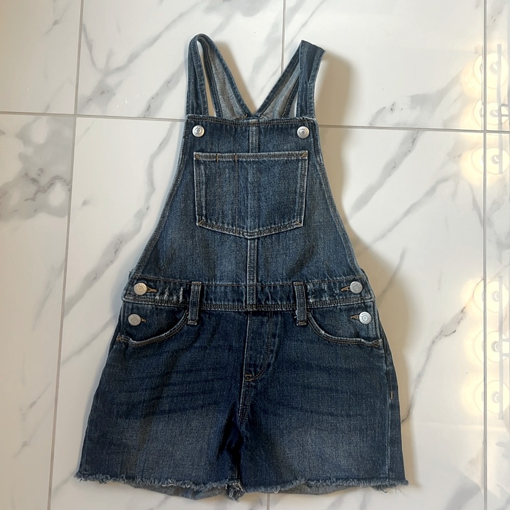 Old Navy Denim Overalls Shorts Girls 10/12